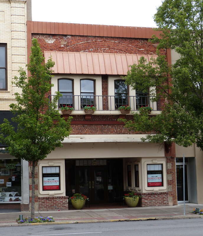 The historic Meeker-Strang (or Meeker-Stang) Building (built 1898), located at 231 East Main Street in Medford, Oregon, United States, is listed as a contributing resource in the Medford Downtown Historic District. The historic district is listed on