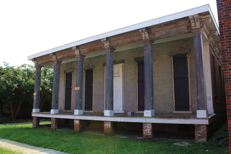 Metzger House at 7 N. Hamilton Street in Mobile, Alabama.  Built in 1875.  On the National Register of Historic Places.