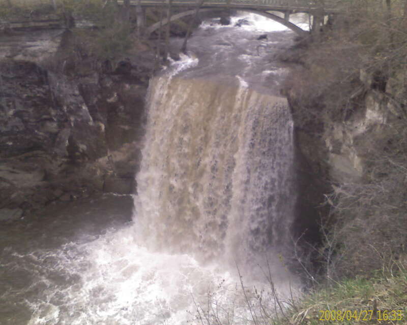 Minneopa Falls in April