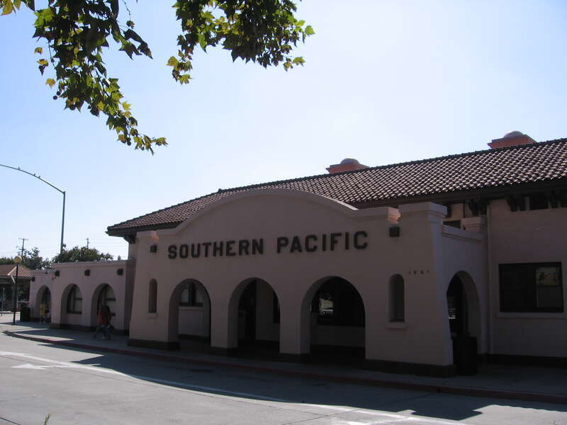 The Modesto Transportation Center in Modesto, California, USA is a bus station that used to be a Southern Pacific Railroad station.