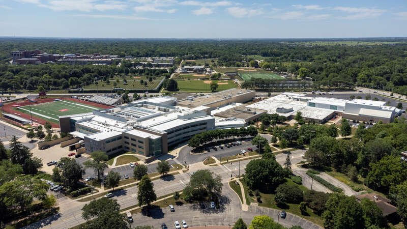 Naperville Central High School in 2022.