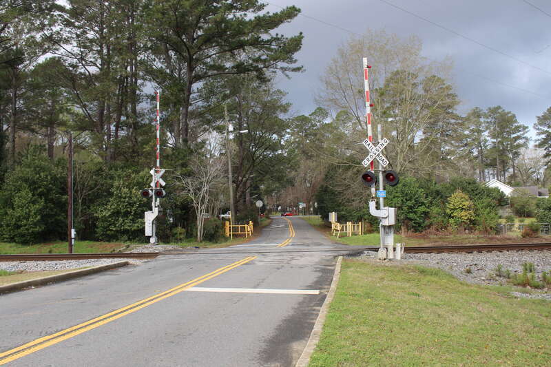 N Pierce Ave RR Crossing 718494J, Macon, Bibb County, Georgia