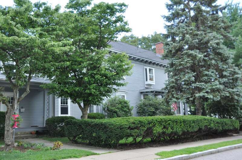 The historic Seth Adams House in Newton Corner, Newton, Massachusetts.