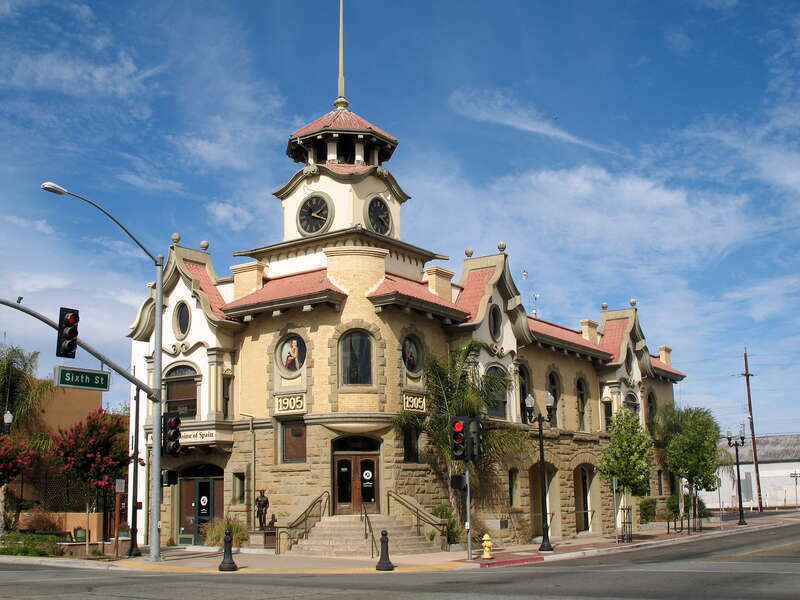 The original Gilroy City Hall. built in 1905. 7400 Monterey Street. Gilroy, California, United States.