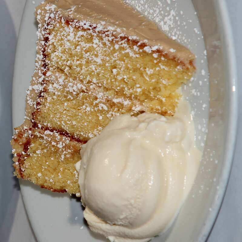 A customer favorite, this orange chiffon cake is topped with delicious coffee-buttercream frosting
The LEMON LEAF Cafe
Historic Down Town Lancaster
653 W. Lancaster Boulevard
Lancaster, CA 93534
<a href="http://www.lemonleaf.com"