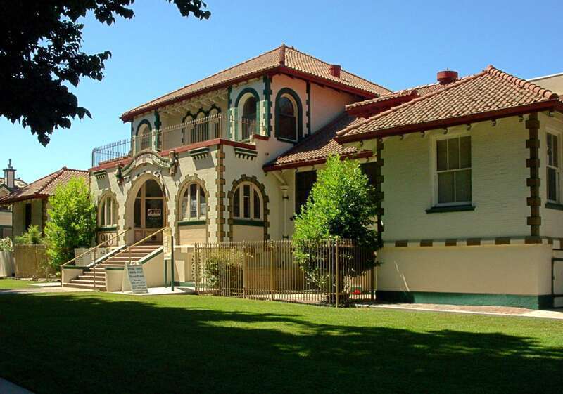 The original Hazel Hawkins Hospital, Hollister, California.