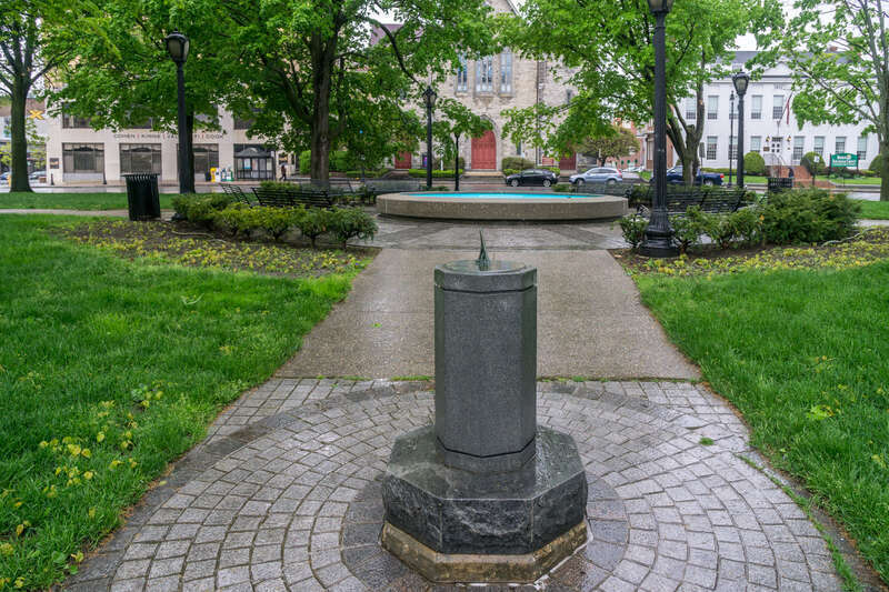 Sundial in Park Square, Pittsfield, Massachusetts