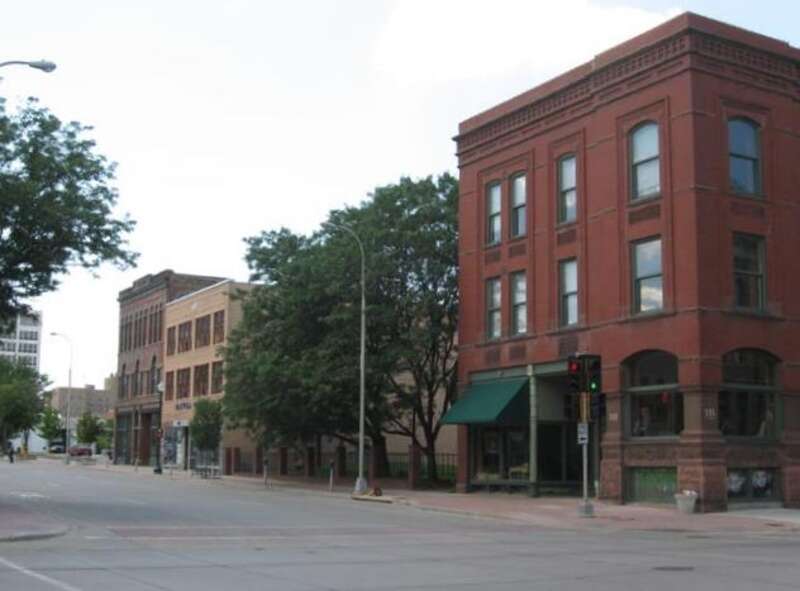 Phillips Block in downtown Sioux Falls, South Dakota, USA.