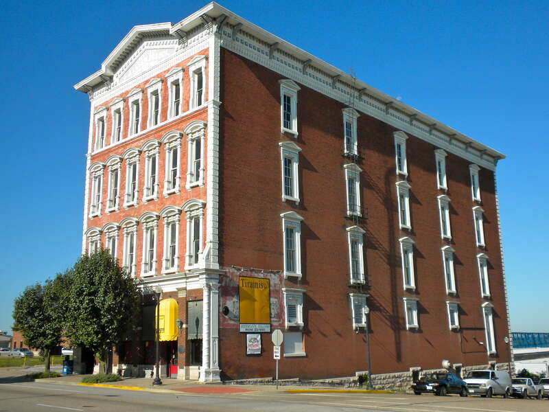 S.J. Lesem Building on the NRHP since November 22, 1999. At 135-37 N 3rd St.,	Quincy, Illinois.  Commercial building on the bluffs overlooking the Mississippi River.