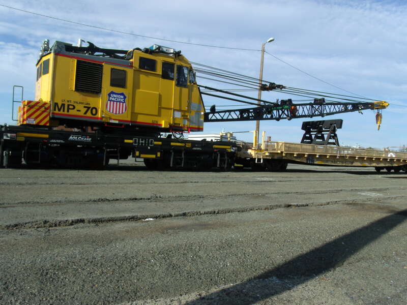 Railroad Crane At The Roseville Rail Yard