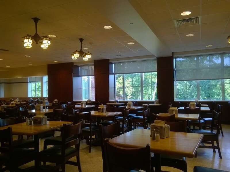 seating area in Rams Head Dining Room, University of North Carolina at Chapel Hill