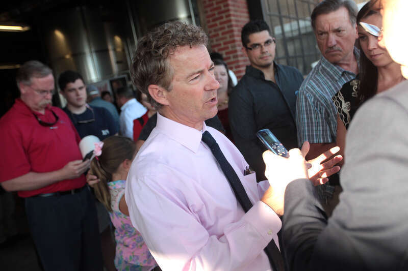 U.S. Senator Rand Paul of Kentucky speaking with supporters at a meet and greet in Spartanburg, South Carolina.

Please attribute to Gage Skidmore if used elsewhere.
