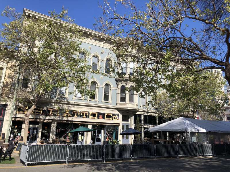 Ratto's International Deli &amp; Market (also known as Gooch Block) at 817-829 Washington Street, an Oakland designated landmark