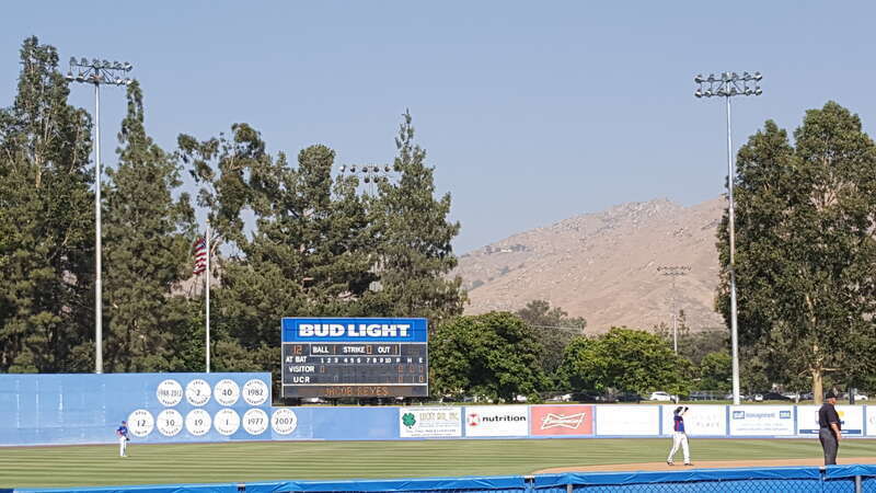 Riverside Sports Complex (UC Riverside) scoreboard