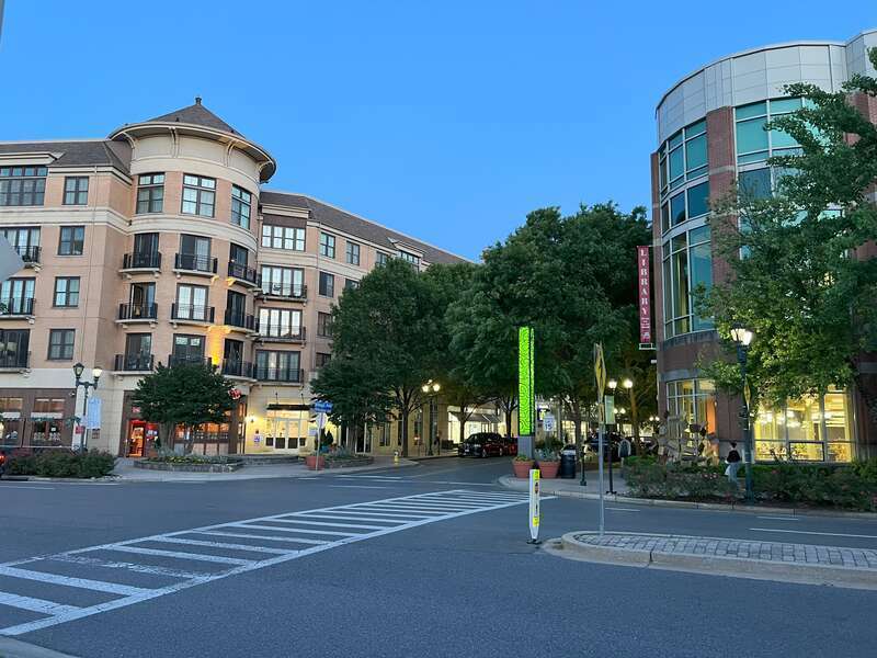 Rockville Town Square and Rockville Library
