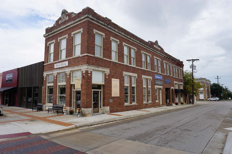 The Hall Building in Rockwall, Texas (United States).