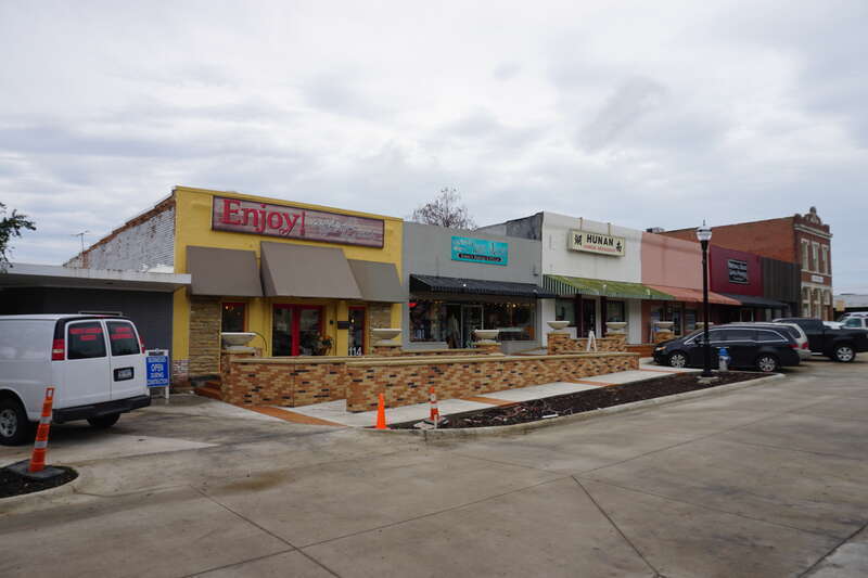 San Jacinto Street in Rockwall, Texas (United States).