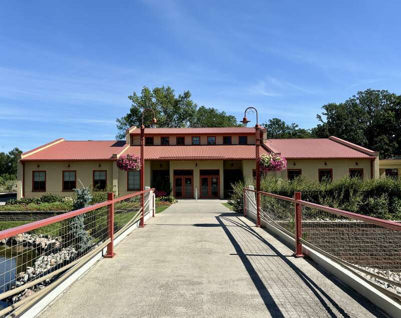 The Visitor Center at the Roosevelt Park Zoo in Minot, North Dakota.