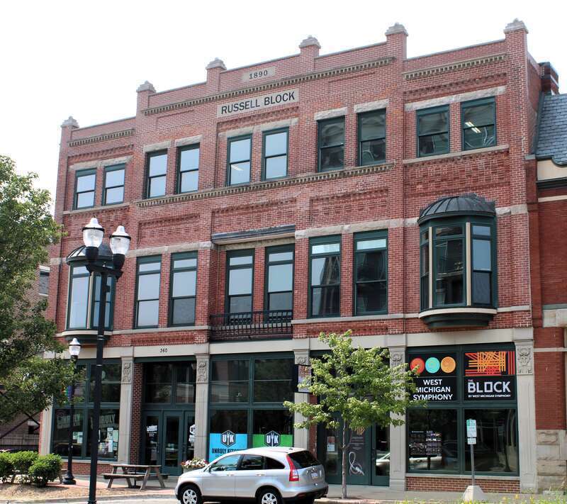 The Russell Block in Muskegon, Michigan.
