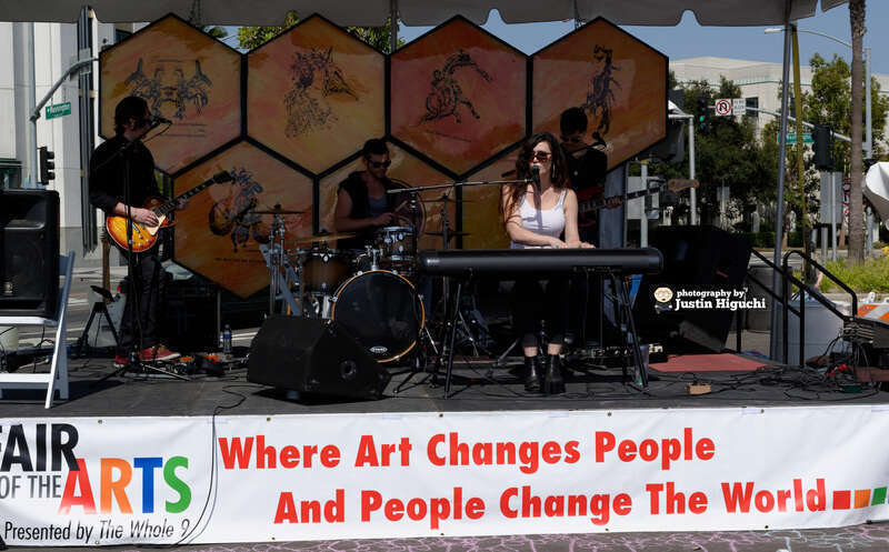 Scarlett Rabe performing live at the Affair of the Arts in downtown Culver City California on Sunday June 8th, 2014.
