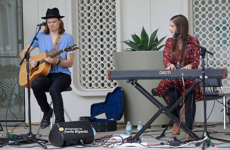 Shane Henry &amp; Maggie McClure performing live at the Brand Library &amp; Art Center in Glendale California on Sunday April 13th, 2014.