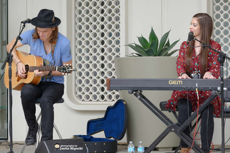 Shane Henry &amp; Maggie McClure performing live at the Brand Library &amp; Art Center in Glendale California on Sunday April 13th, 2014.