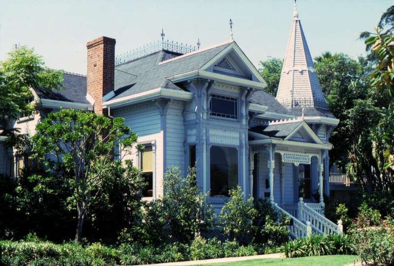 Photo taken in 1986. House listed on the National Register of Historic Places since 1984.
There are no known copyright restrictions on this image. All future uses of this photo should include the courtesy line, "Photo courtesy Orange County