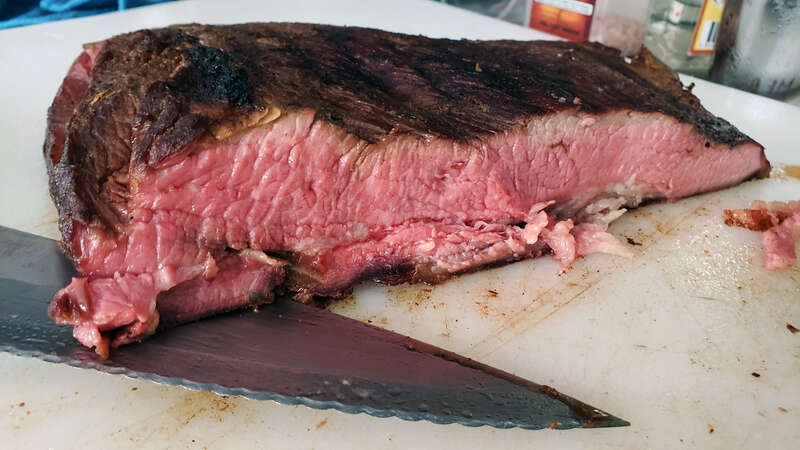 Poitrine de bœuf fumée.