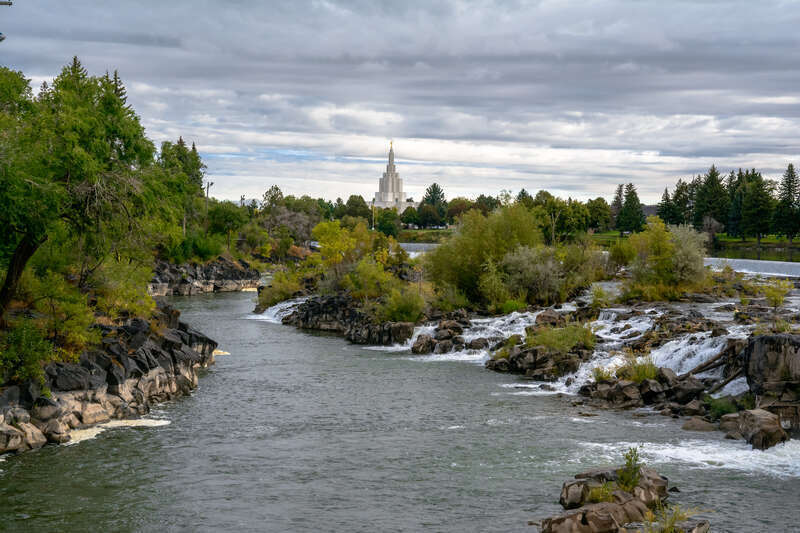 Snake River in Idaho Falls, Idaho