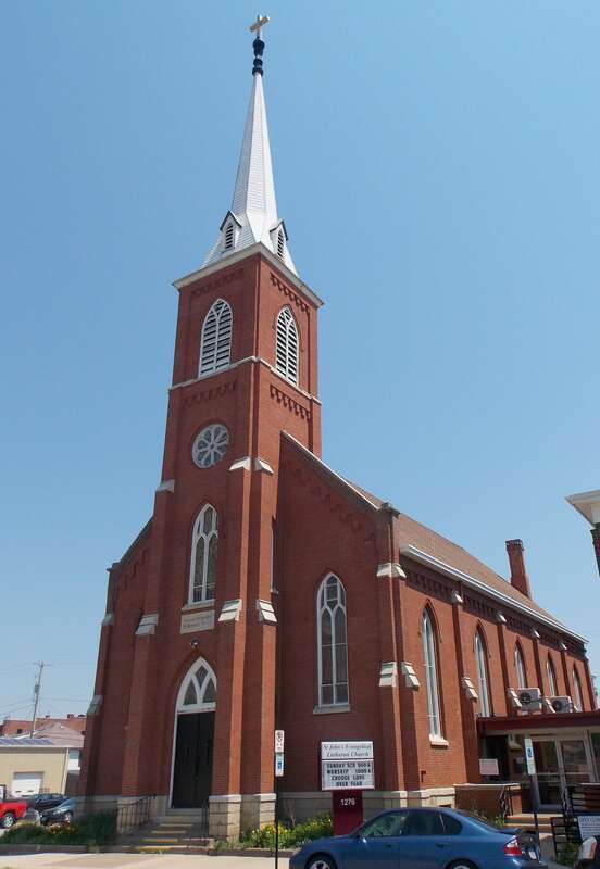 St. John's Evangelical Lutheran Church in Dubuque, Iowa.