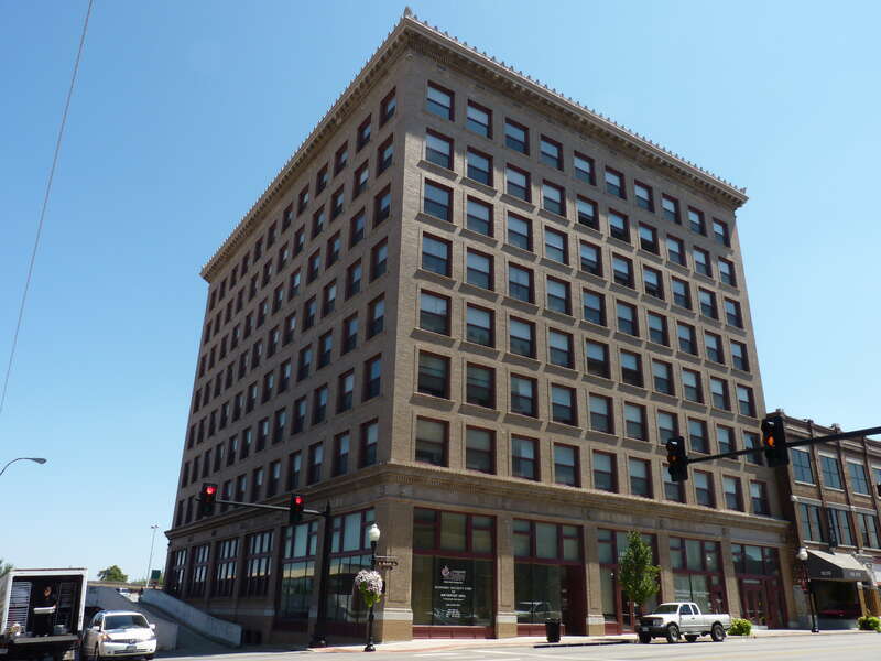 St. Louis and San Francisco Railroad Building, now renamed Frisco Apartments, with a different address.