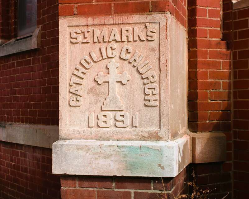 St. Mark Catholic Church, near the campus of Bradley University in Peoria, Illinois.