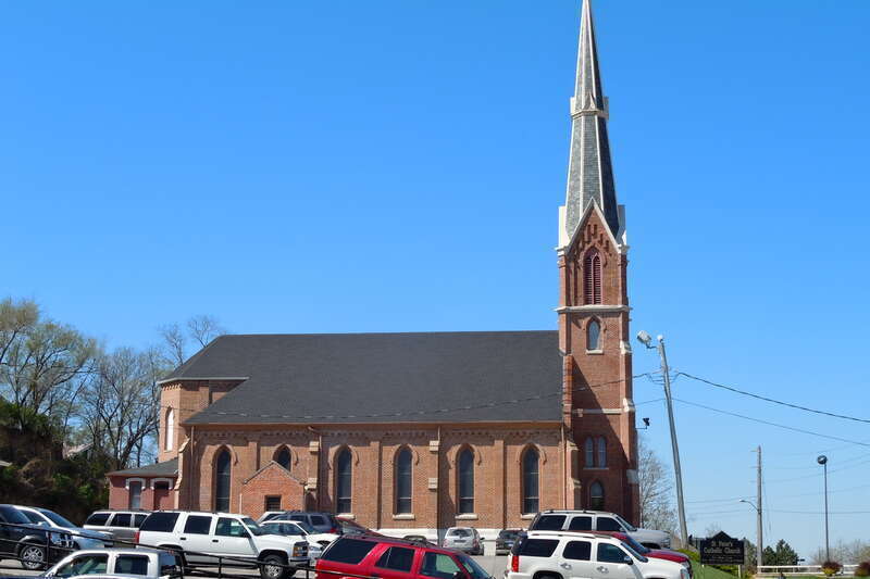 St. Peter's Church and Rectory on the NRHP since July 24, 1992. At 1 Bluff St., Council Bluffs, Iowa.  Catholic