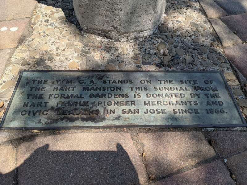 Donated by the Hart Family, whose mansion stood at the site presently occupied by the Central YMCA of Silicon Valley