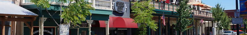 Sutter Street in old Folsom, California.