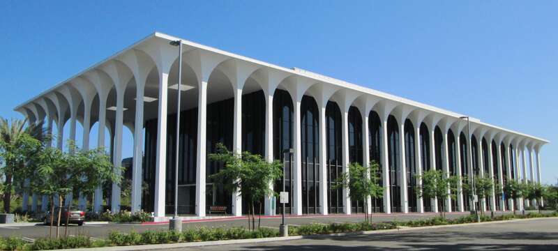 The Taj Mahal Medical Center at 23521 Paseo de Valencia in Laguna Hills, California was built in 1964 and was designed by Burke, Kober &amp; Nicholais in the neo-classical style. (Source: "Taj Mahal Medical Center")