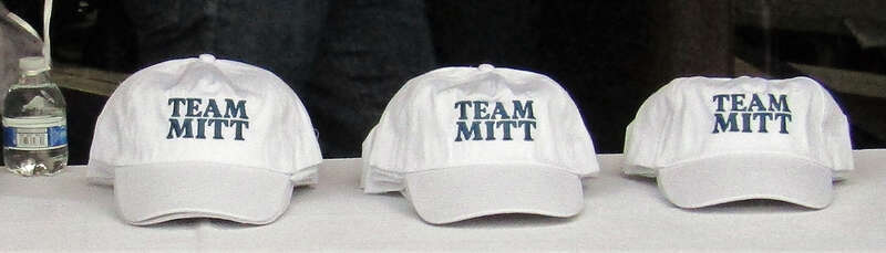 Hats used in Mitt Romney's Utah senatorial campaign.