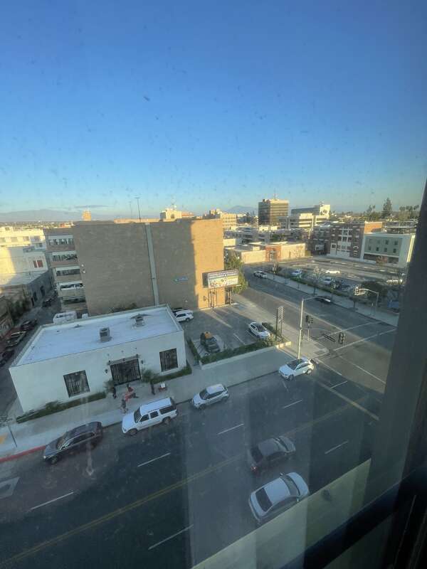 View from room at the Padre Hotel, Bakersfield, California.