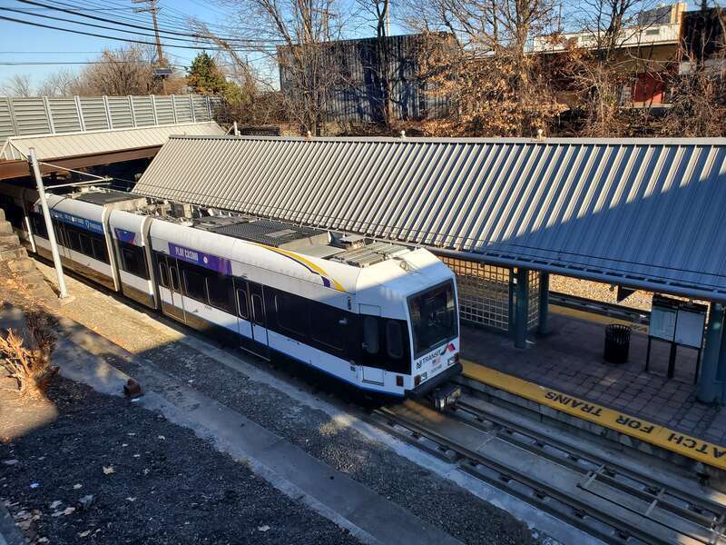 Tonnelle Avenue station in December 2024