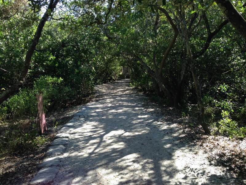 A trail in De Soto National Memorial.