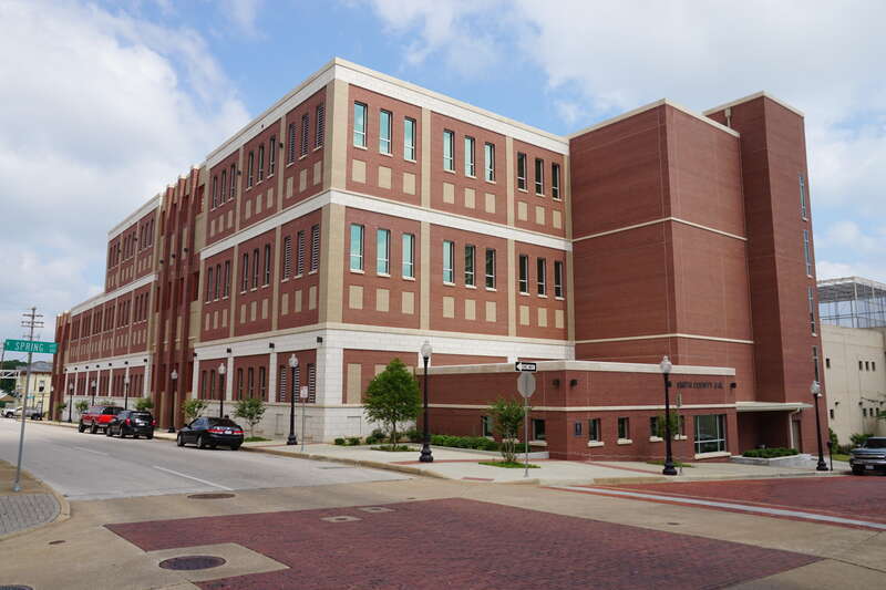 The Smith County Jail in Tyler, Texas (United States).