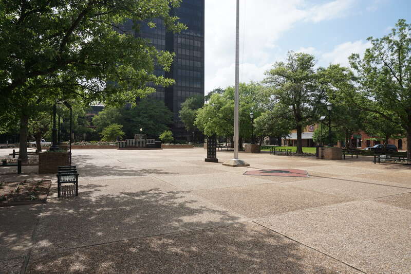 City Square in Tyler, Texas (United States).
