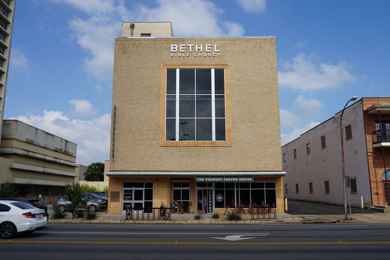 Bethel Bible Church and The Foundry Coffeehouse in Tyler, Texas (United States).