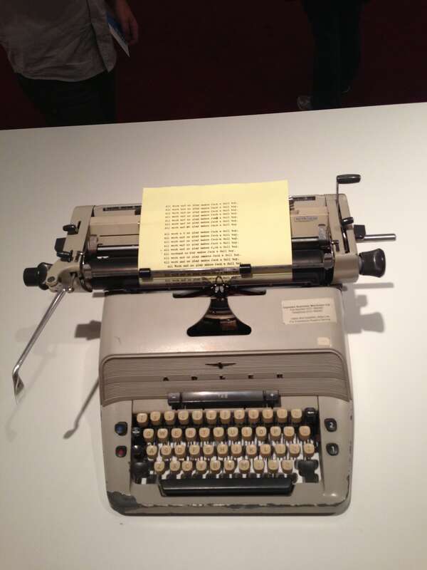 Stanley Kubrick exhibit at Los Angeles County Museum of Art.