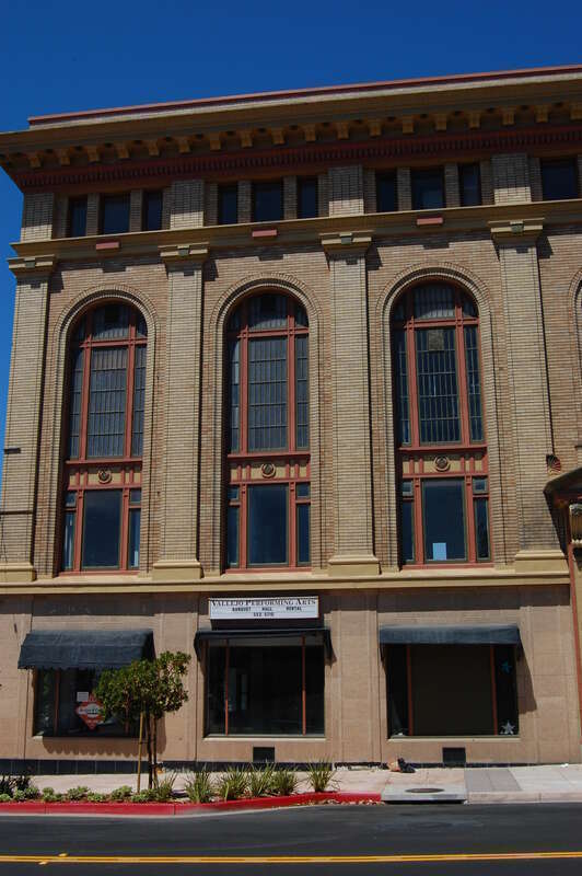 Masonic temple. 707/709/711 Marin Street/348 Virginia Street. Vallejo, California, USA