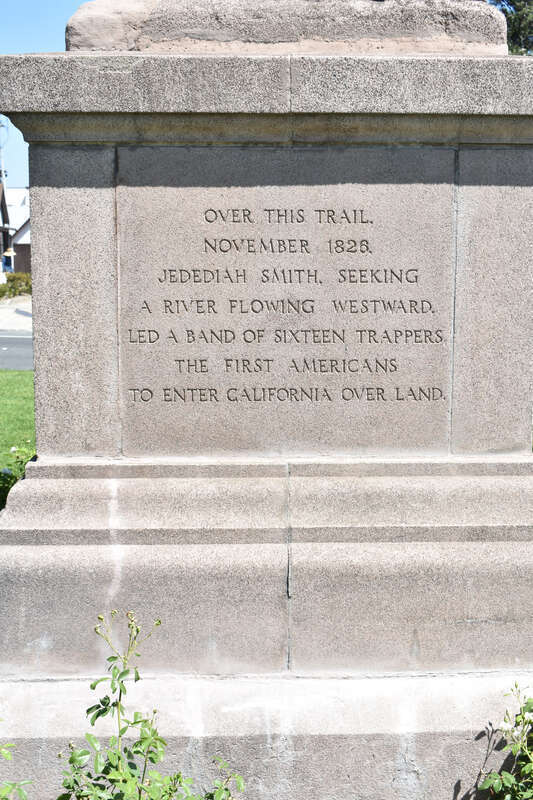 
National Society Daughters of the American Revolution commemorative statue (one of 12 in various United States locations) - inscription on West face of pedestal