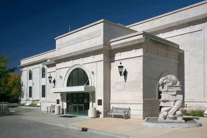 Urbana Free Library entrance, Urbana, Illinois