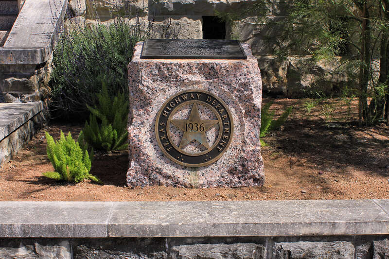 The Victoria County 1936 Texas Centennial Marker at the old courthouse in Victoria, Texas, United States. Marker text: "In this county the first European settlement in Texas, Fort St. Louis, was built by the French explorer La Salle in 1685. Between