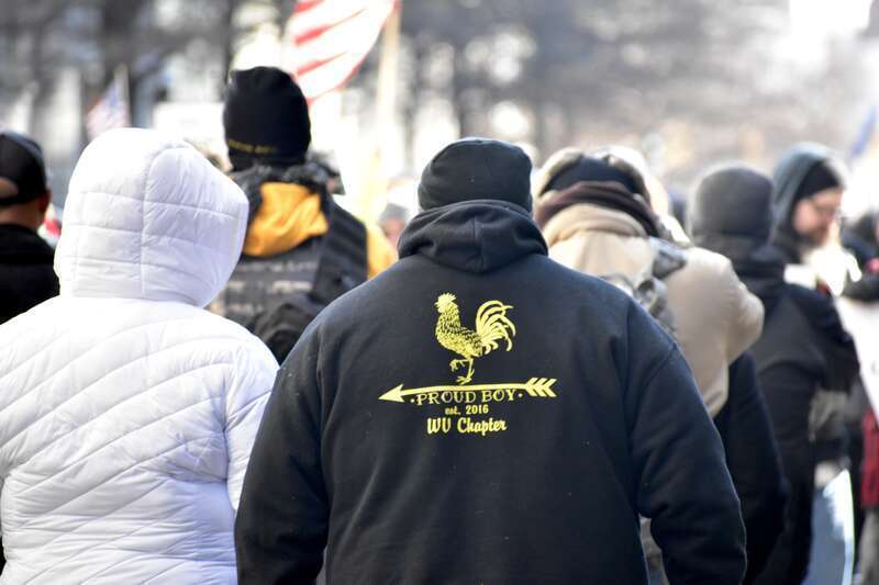 Proud Boys at 2020 VCDL Lobby Day, Richmond, Virginia