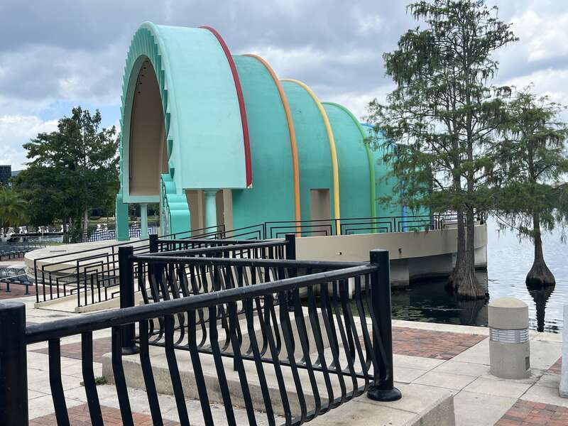 Walt Disney Amphitheater at Lake Eola, May 2023.